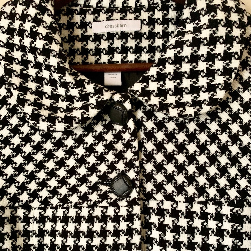 Dressbarn Houndstooth Jacket Size Large - Picture 8 of 12